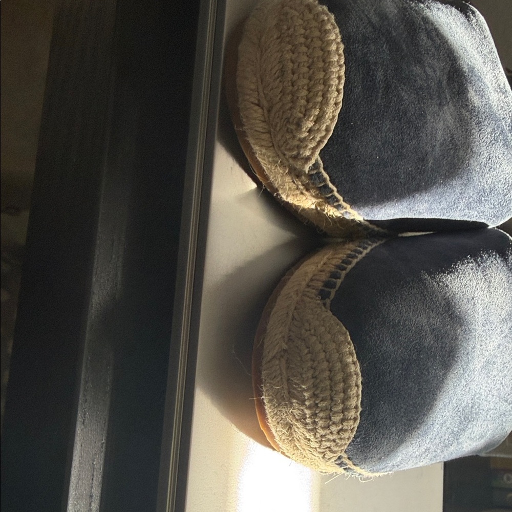 kate spade Navy Suede Espadrille Ankle-Strap Flats. Like new condition 🫶🏻 - Picture 7 of 8